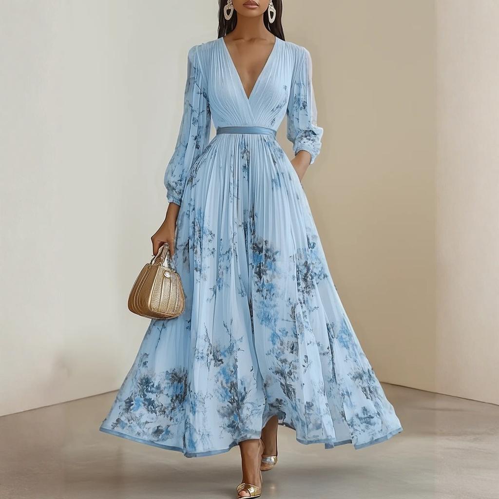 Женские платья-бэбидолл из бархата свободного кроя с квадратным вырезом и длинными рукавами