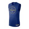 X NBA Collaboration Golden State Warriors Training Breathable Casual Sleeveless Basketball Jersey Men Jersey Blue HF1870-495