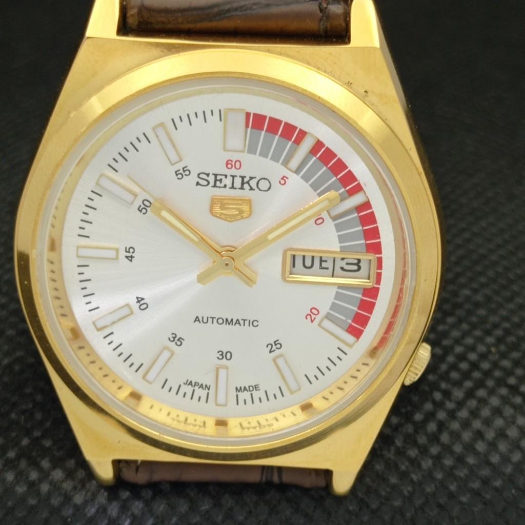 ВОССТАНОВЛЕННЫЕ ВИНТАЖНЫЕ SEIKO 5 AUTO 6309A ЯПОНИЯ МУЖСКИЕ D/D СЕРЕБРЯНЫЕ ЧАСЫ a309508-13