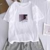 Футболка Hirsionsan Kawaii Printing для женщин, новые летние женские футболки Harajuku Light Color Tees с круглым вырезом, свободные футболки с коротким рукавом