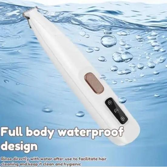 Waterproof Rechargeable Pet Trimmer with Low Noise Precision Blade for Dog and Cat Paws Face Ears and Body