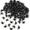 100Pcs/ 50Pcs Realistic Spider Halloween Christmas Decoration, Plastic Mini Spider Black Realistic Scary Spider Prank Halloween