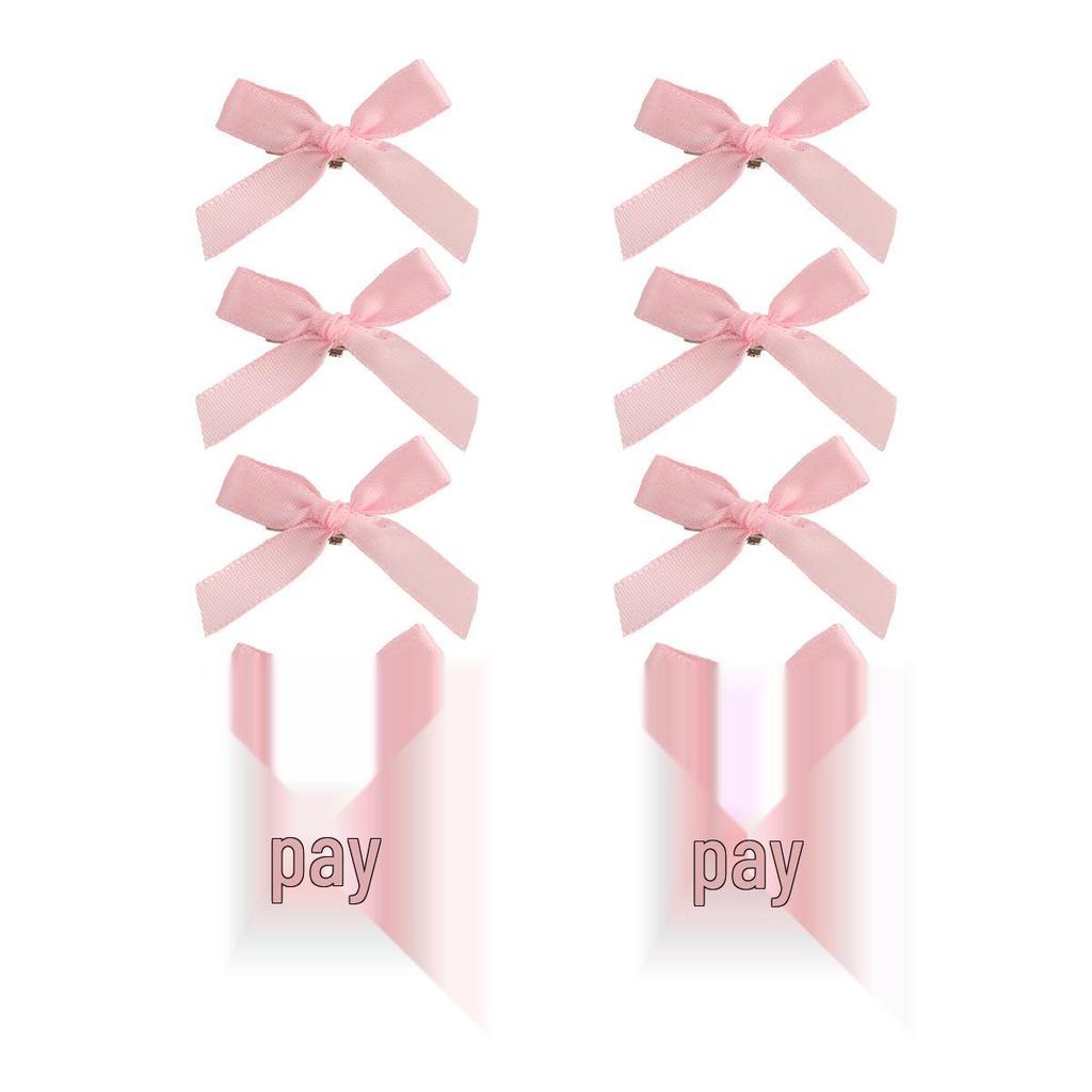 Заколка-уточка с бантом в балетном стиле 4 см: Дофаминовый Сладкий Плетеный Аксессуар для Волос