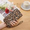 2024 Leopard Print Retro Long Wrist Wallet - Fashionable All-Match Small Bag for Women