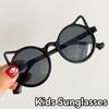 Мода И Индивидуальность Милые Мультяшные Солнцезащитные Очки с Кошачьими Ушками для Детей Девочек и Мальчиков для Уличной Фотографии на Открытом Воздухе Защитные Очки от Солнца