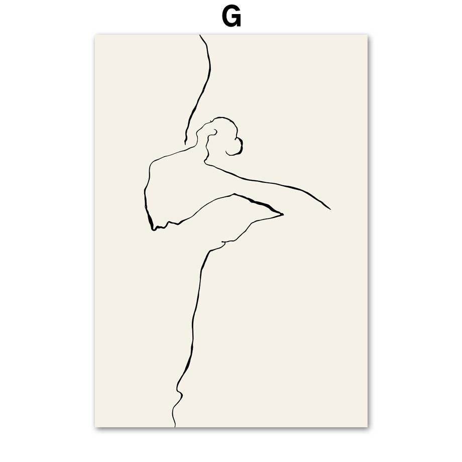 Белая ракушка, пляжный цветок, линия одуванчика, абстрактная фигура, художественная картина на холсте, плакаты с скандинавским принтом, настенные панно для дома, Deocr