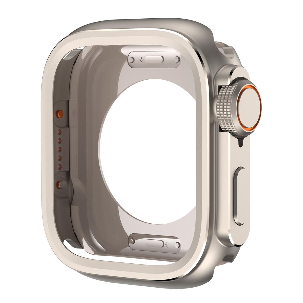 Металлический бампер-кейс для Apple Watch 10 46 мм Защитная рамка-чехол для iWatch Серии 11 9 8 7 6 5 SE Замена на Ultra 3 49 мм Титан