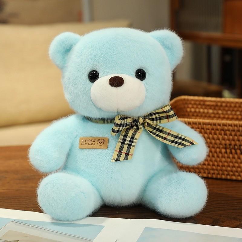 Rose Sitting Teddy Bear Plush Toy Cartoon Stuffed Animal Doll Decoration Gift