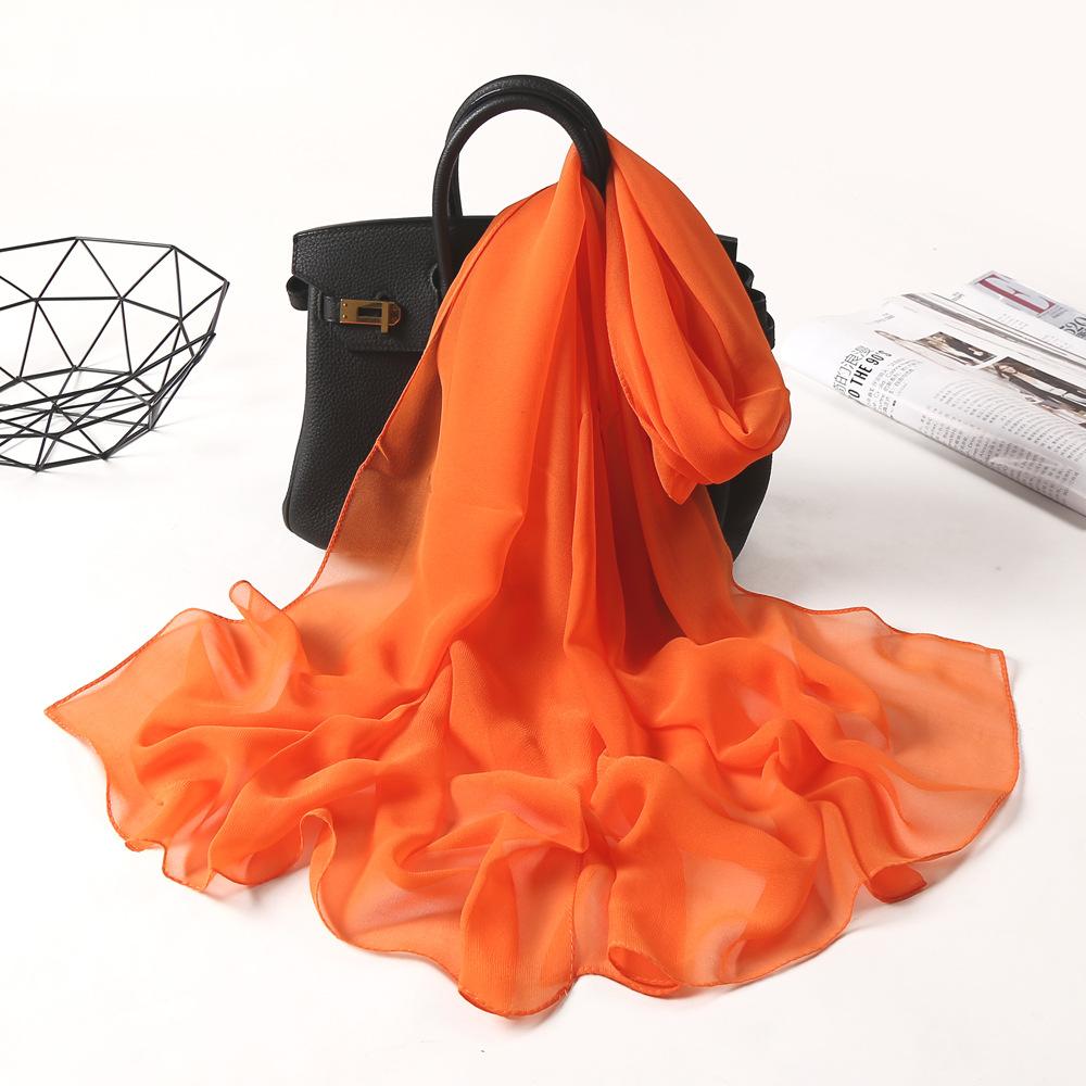 New Fashion Spring/Summer Women Solid Headband Beach Silk Scarf Shawls Female Long Wraps Panama Beach Sunscreen Hijab