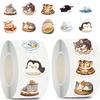 500 Pieces/roll Roll Stickers Tape Sleeping Animal Stickers Handbook Material Decorative Envelope Seal Stickers