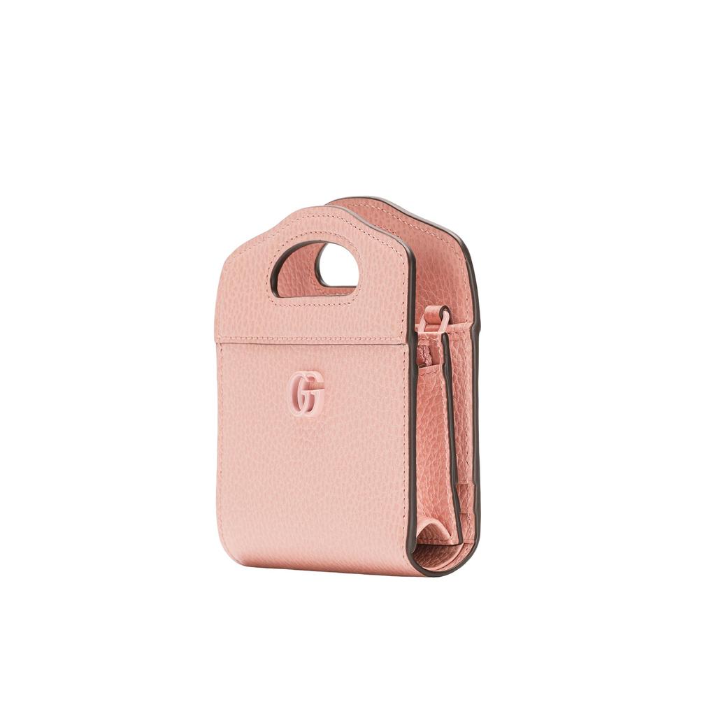Gucci Мини Сумка на Верхнюю Ручку с Цепочкой GG Розовая Кожа Ежедневное Использование 701074-17WFF-5909