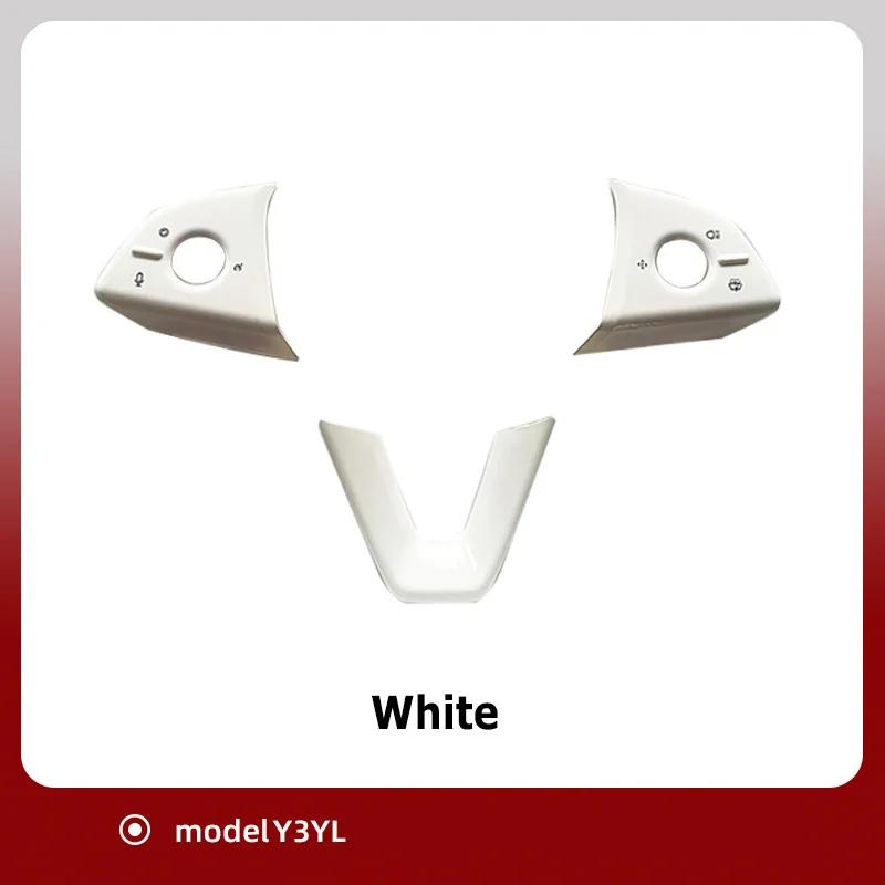 Car Steering Wheel Button Stickers for Tesla Model 3 Highland Model Y Juniper Model YL 2025 Interior Trim Decorative Accessories