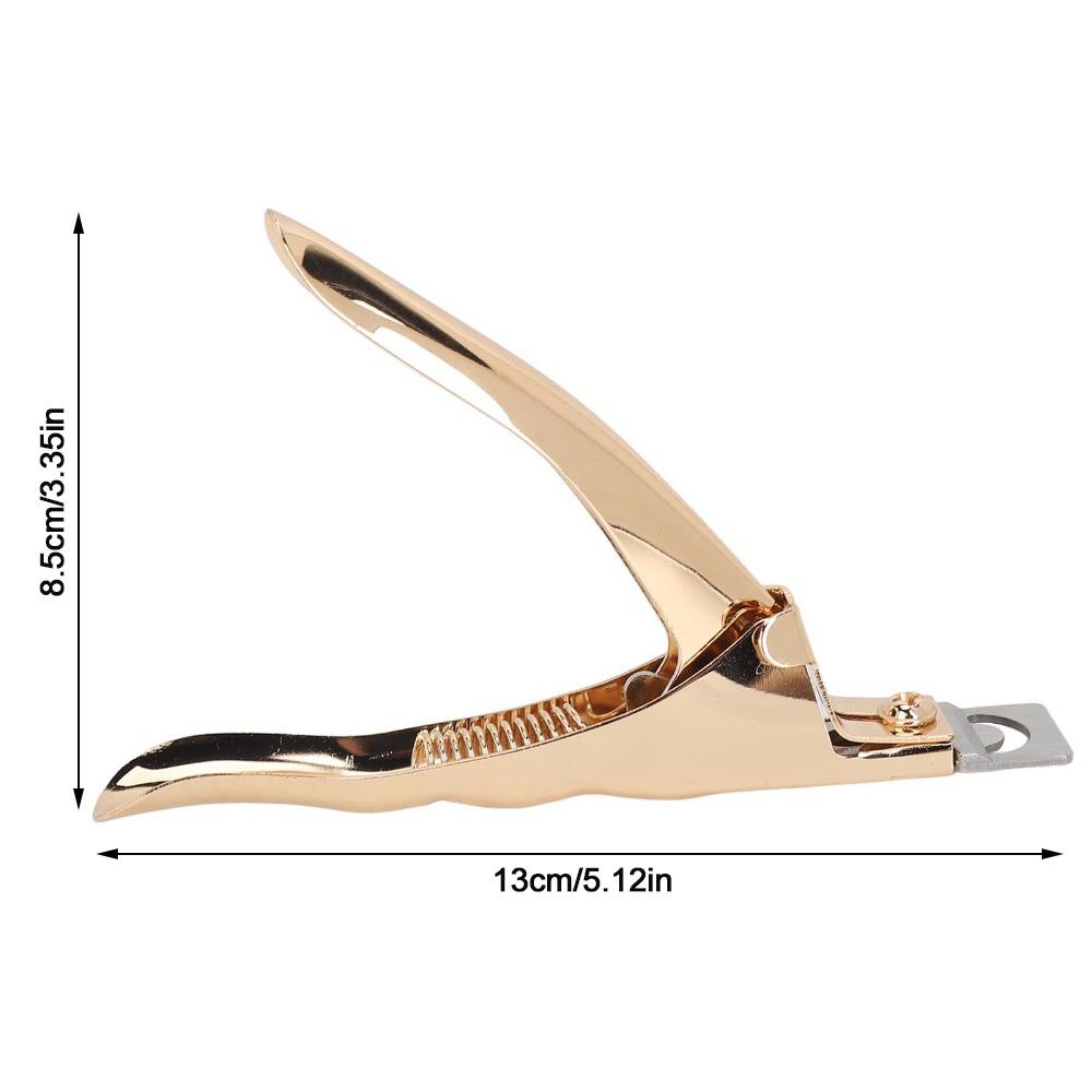 Straight Edge Nail Tip Cutter Stainless Steel Acrylic Nail Clipper DIY Nail Art