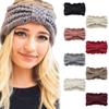 Turban Headwrap Winter Knitted Headband Ear Warmer Bow Twist Hair Band Soft Crochet Headband