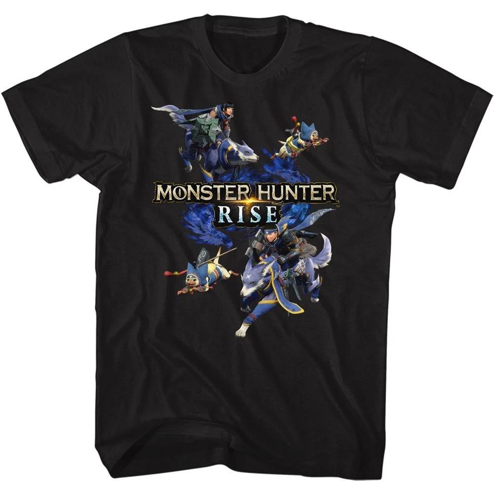 Monster Hunter Palling Around Black Gaming Children's T-shirt