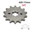 420 10T 11T 12T 13T 14T 15T 16T 17T 18T 19T Tooth 17mm ID Front Engine Sprocket Motorcycle Part