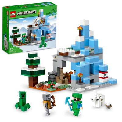 LEGO Minecraft Frozen Mountain Top Игрушка Подарок на день рождения Блок Рождество 9 лет 10 лет Товары Minecraft 21243