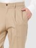 Konaka VICTORY ROAD Casual Pants, Men's, VR912912C-33, Beige x Solid, W88, Cotton Pants, Stretch Material, All-Season Wear, Solid Color