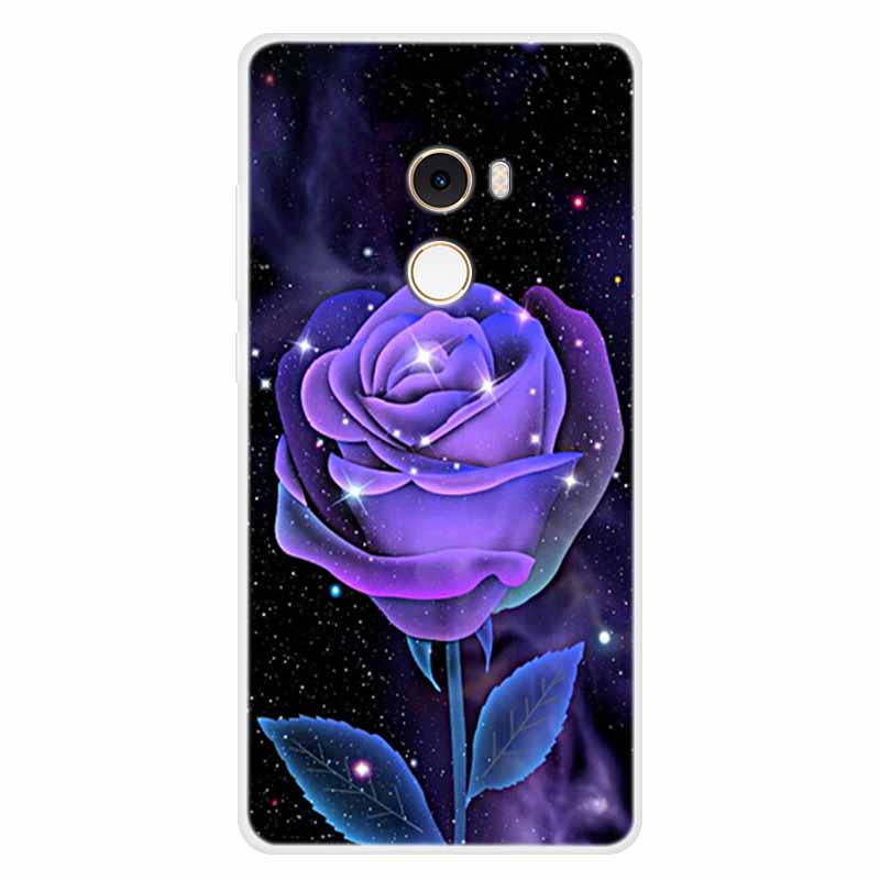 For Xiaomi Mix 2 Case Luxury Soft Silicone Back Cover Case For Xiaomi Mi Mix2 MDE5 Coque TPU Cartoon Bumper Funda Cute Shell