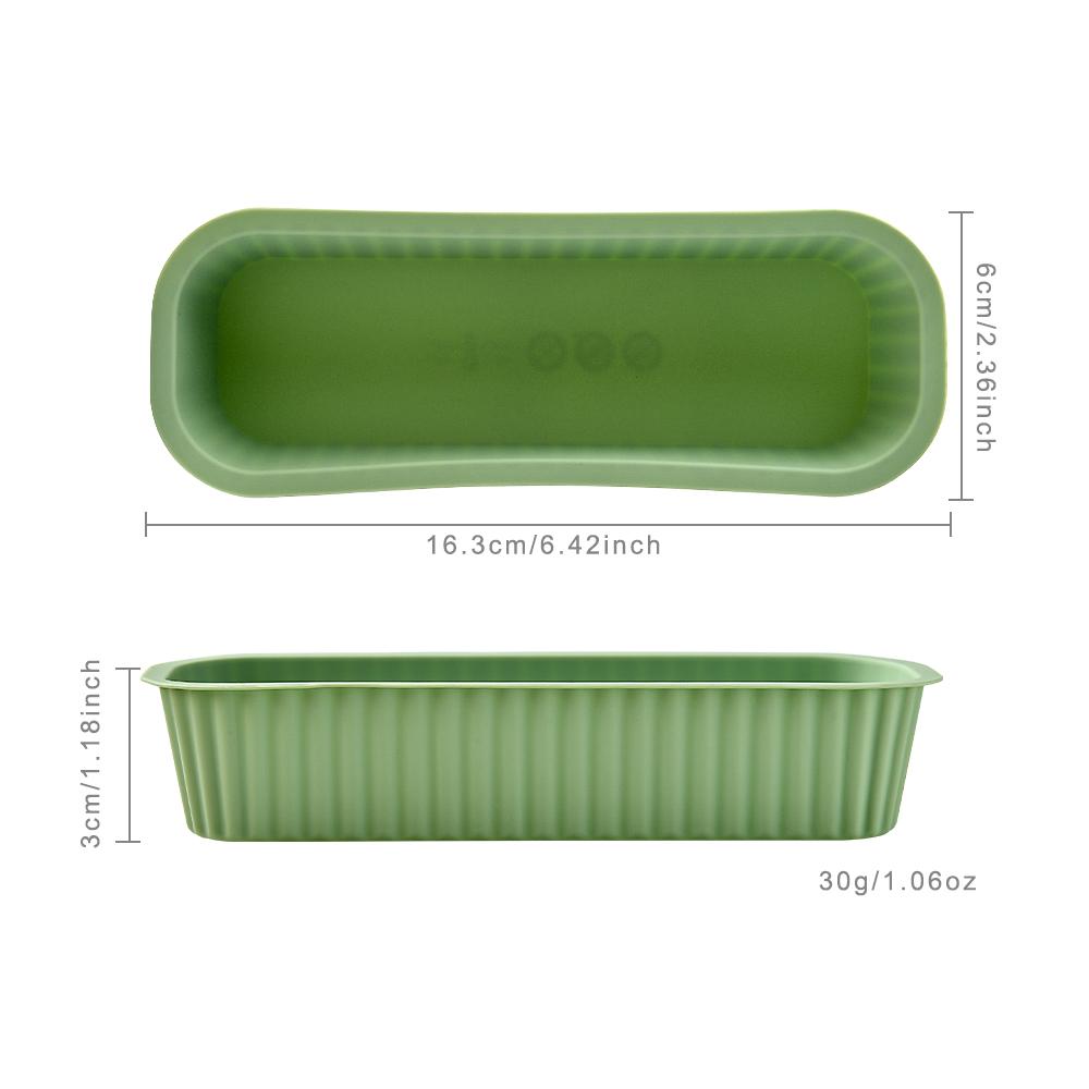 6 шт. Мини-формы для выпечки кексов, прямоугольные, силиконовые, для дома, антипригарные, для торта, форма для хлеба, противень для выпечки, кухонная утварь