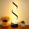 Spiral Desk Lamp LED Desk Lamp USB Powered Desk Lamp Tri-Color Dimming Night Lamp