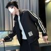 Мужские куртки с воротником-стойкой, весенние и осенние куртки, модные мужские топы в корейском стиле, новые классные пальто