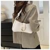 Stylish Minimalist Casual Single Shoulder Bag Underarm Bag With Contrast Stitching Elements