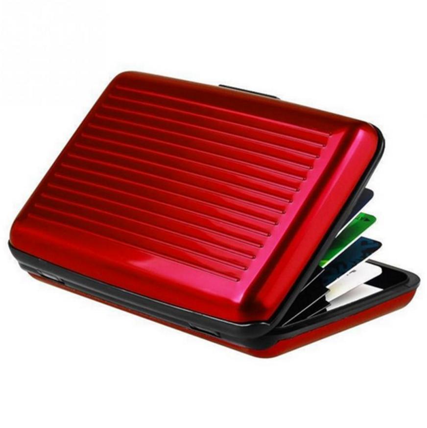 Wallet Credit Card Holder Aluminum Case Protect Scanning