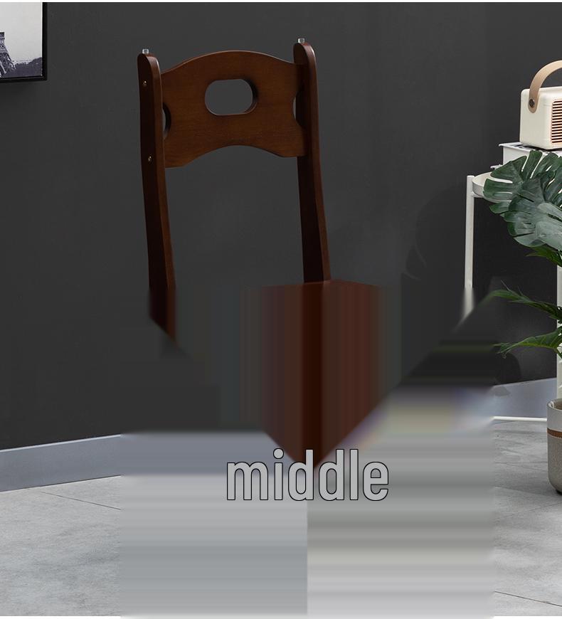 Solid Wood Folding Ladder Chair: Dual-Use Indoor Step Stool and Multifunctional Staircase.