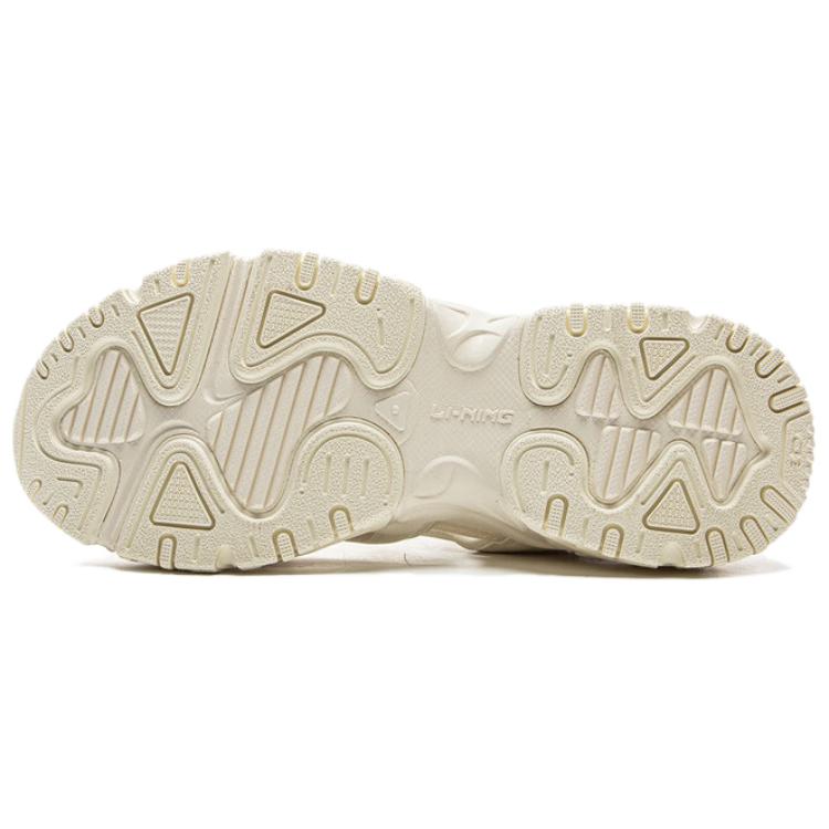 LiNing Классическая Мода Липучка Универсальные Ретро Толстая Подошва Увеличивающие Рост Нескользящие Износостойкие Дышащие Ботинки для Ручья Женская Обувь AGUV020-1