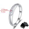 0.5ct VVS1 D Marquise Cut Moissanite Rings for Women 4*8mm Gems Lab Grown Diamond Band S925 Sterling Silver Jewelry GRA