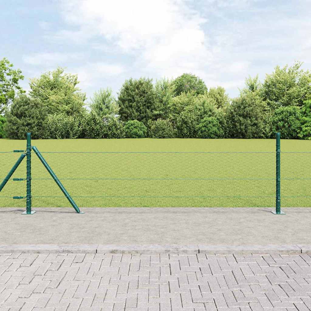 Welded Wire Fence with Concrete Foundation 10 x 0.4 m (W x H)