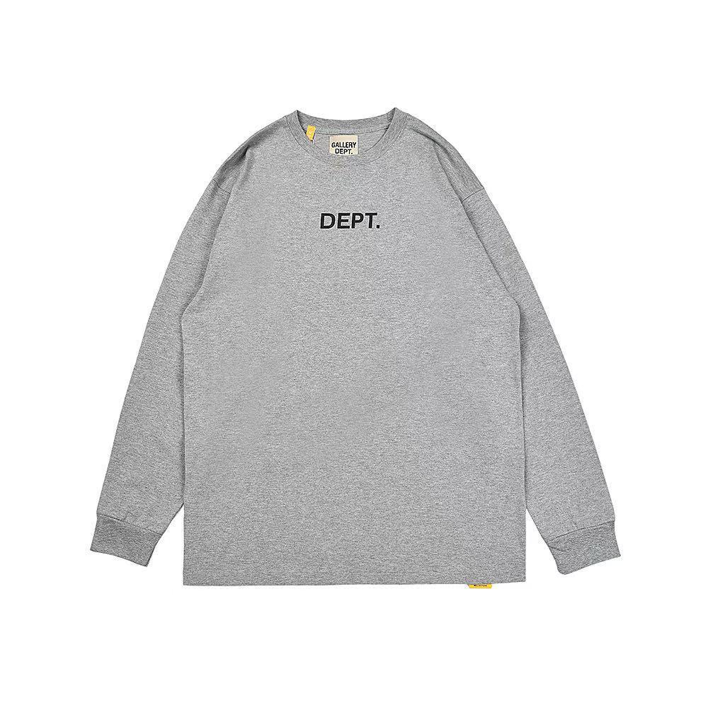 Мужская модная футболка с длинным рукавом Gallery Dept со слоганом 'Heart Letter'