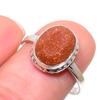 Natural Sunstone Gemstone Handmade 925 Solid Sterling Silver Gift Ring S.9 y6L78