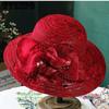 Women's Mesh Elegant Large Brim Foldable Hats Solid Color Casual Versatile Summer Sunscreen Beach Hats
