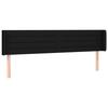 Tête de lit - Maison Exclusive - oreilles - noir - hauteur réglable 183 x 16 x 78/88 cm