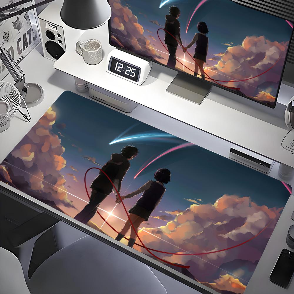 anime Your Name Mouse Pad Desk Mouse Pad Cute HD Desk Pad Extended Gaming Keyboard Mats Large xcm XXL Gamer Mousepad