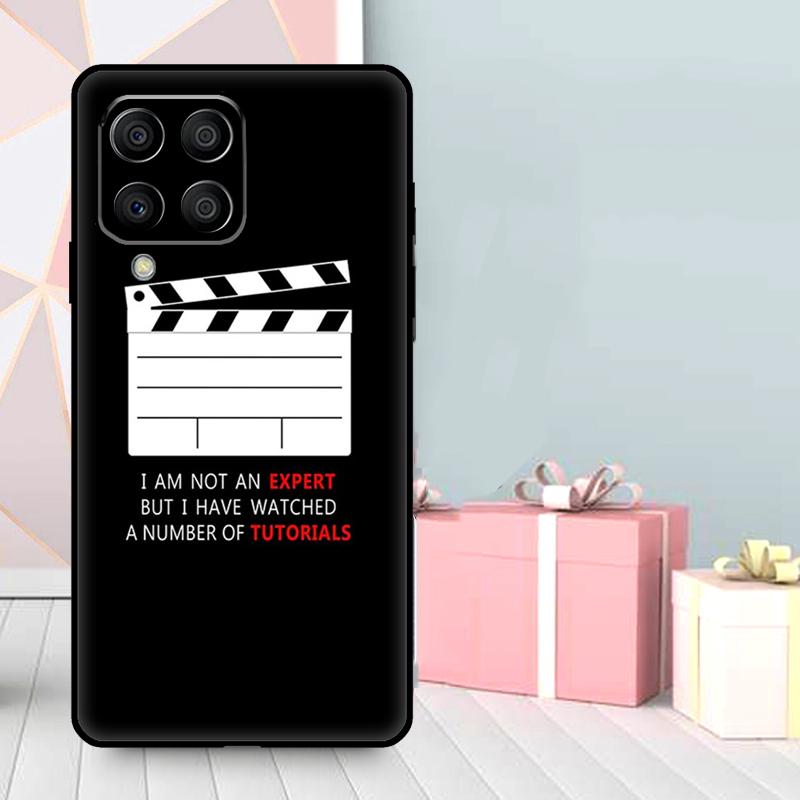 Cute Film Movie maker Clapper board Case For Samsung Galaxy M06 M11 M31 M14 M34 M54 M12 M32 M52 M15 M13 M16 M36 M56 M53 M35 M55