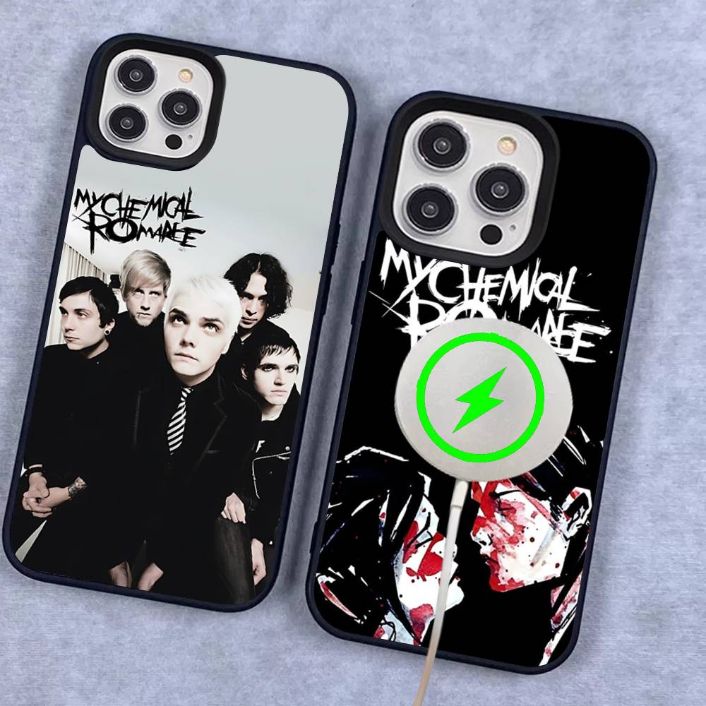 My Chemical Romance Rock Band Magnetic Case For IPhone 17 16 14 13 12 11 15 Pro Max Plus Wireless Charge Phone Cover