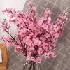 5 вилок сливы искусственные цветы шелковые гипсофилы цветы для дома гостиная ваза декор поддельные свадебные рождественские фоновые украшения
