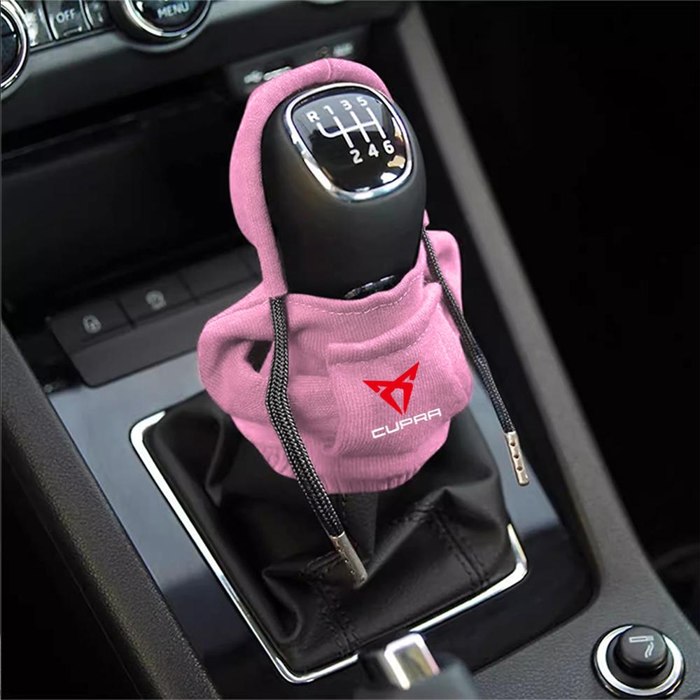 Hoodie Car Gear Shift Knob Cover Manual Handle Accessories For Seat Leon Ibiza Altea Arosa 6l 6j Ateca FR Toledo Exeo MK3 Cupra ibz023
