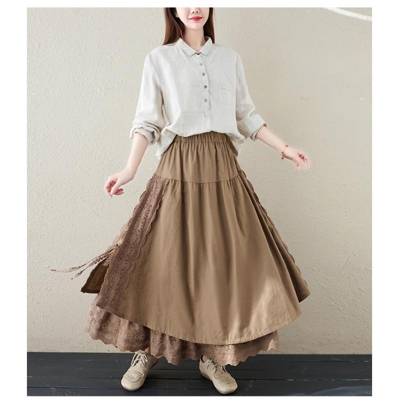 Милая юбка средней длины с узкой талией, вышитая Senna