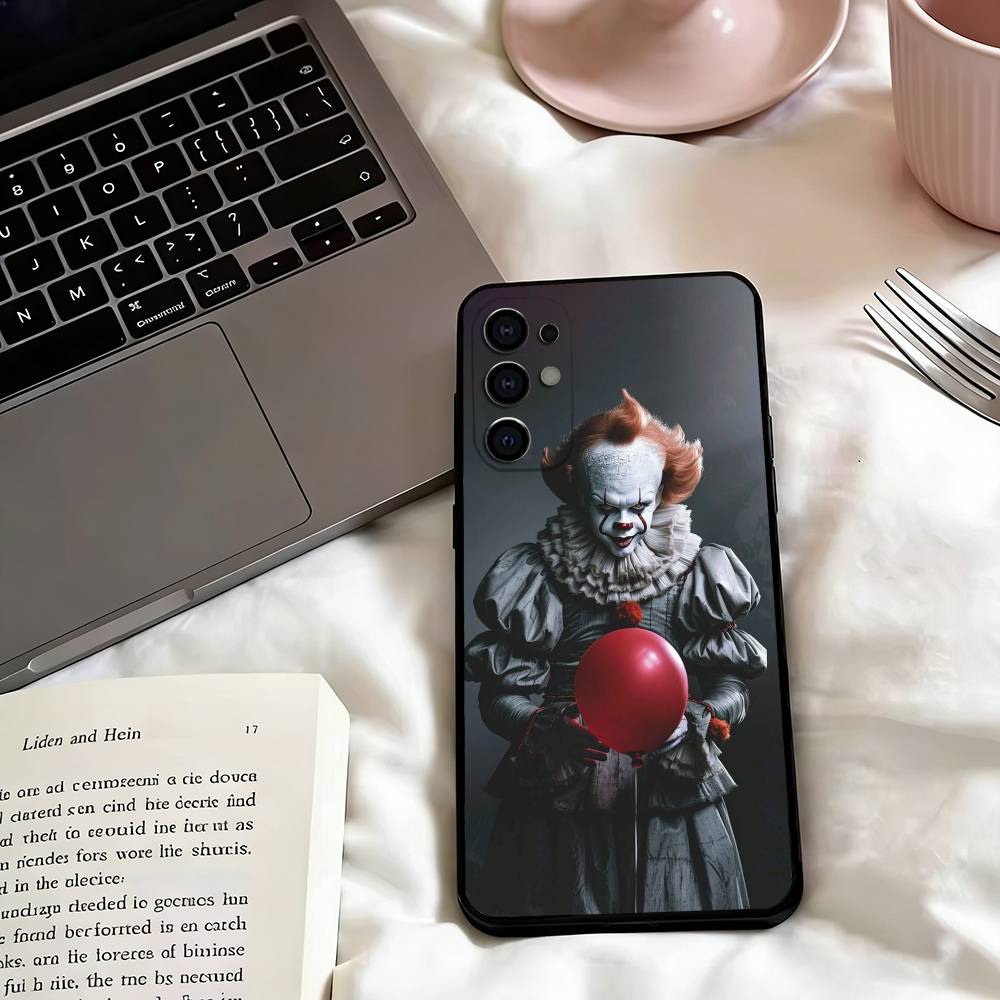 Чехол для телефона Art the Clown horror T-Terrifiers для Samsung S25, S24, S21, S22, S23, S30, Ultra, S20, Plus, Fe, Lite, Note, 10, Черный