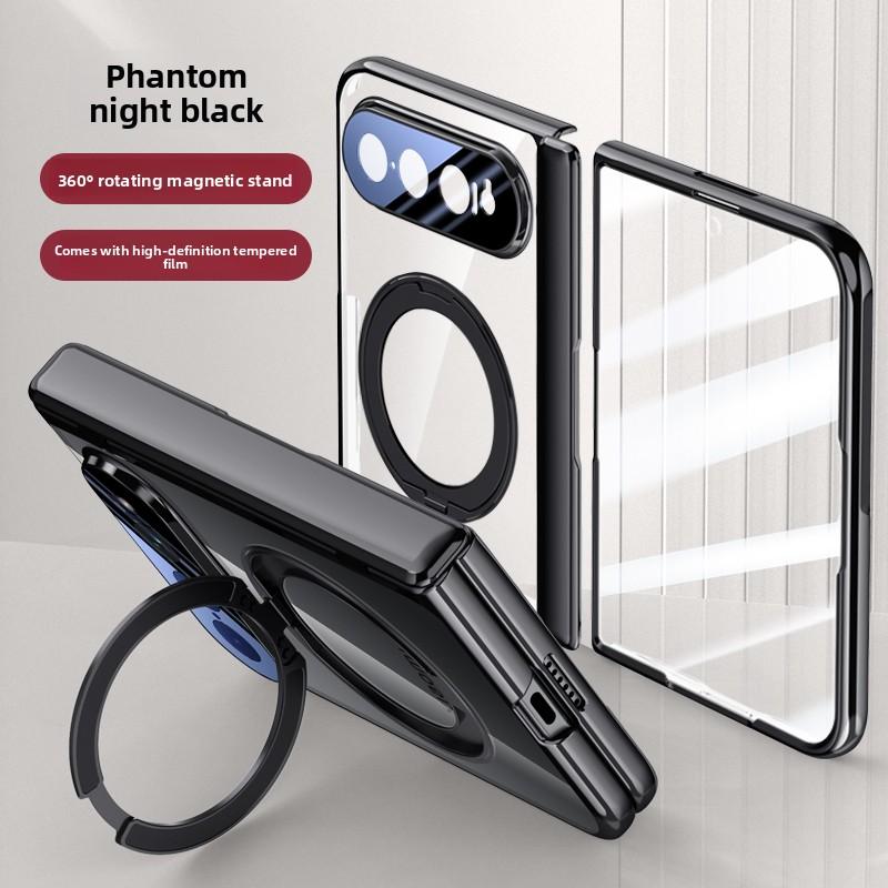 For Xiaomi Mi 18 Fold Case Luxury Plating Magsafe Ring Stand Magnetic Protective Back Cover Case for Xiaomi Mi 18Fold Shell