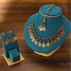 Popular European and American fashion jewelry, bohemian ethnic style neck chain earrings, temperament retro necklace set