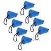 8Pcs Set Kayak Scupper Plug Silicone Drain Hole Bung Stopper with Lanyard for CanoeBlue