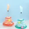 Interactive Cat Amusement Plate Tower Plastic Cat Turntable Roller Balls  Pet Relieves Boredom