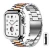 Металлический ремешок + ТПУ чехол для Apple Watch Ultra Ремешок 49мм 41мм 45мм 40мм 44мм Чехол Браслет из нержавеющей стали Серия 8 7 6 SE 5 4 42мм