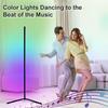 Floor Light RGB Color Changing Dimmable Height 120cm Stand Light Indirect Lighting Control DIY Mode Timing Function Suitable for Living App/Remote &