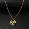 Pentagram Necklace for Women Stainless Steel Quality Fashion Jewelry
